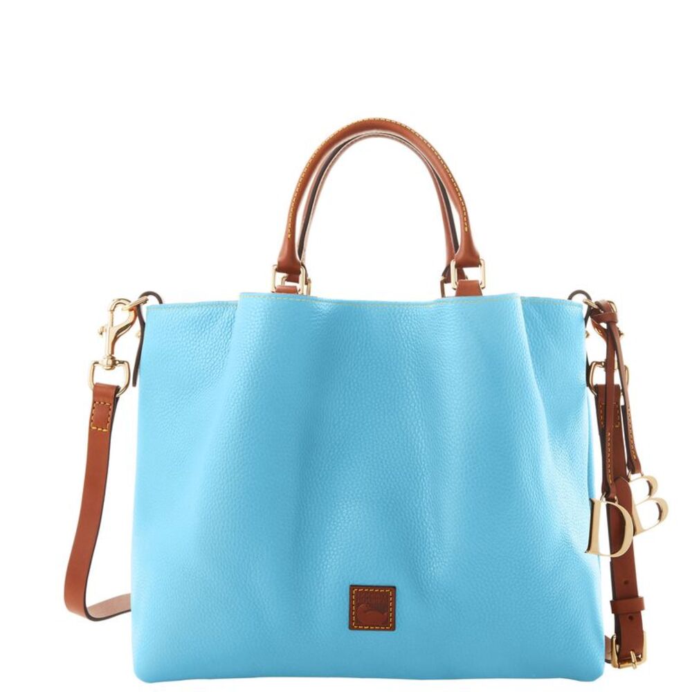 Dooney & Bourke Pebble Grain Large Barlow Bag - Sky Blue